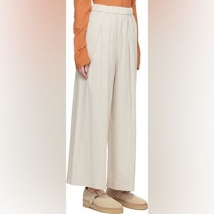 NWT MISSING YOU ALREADY Seersucker Tucked Trousers Pants Size S/M